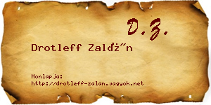 Drotleff Zalán névjegykártya